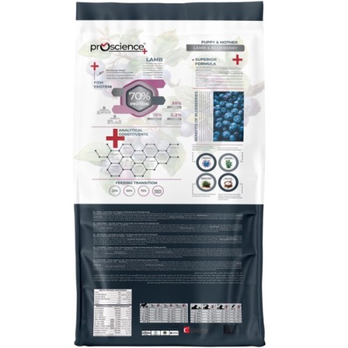 Сухий корм для собак ProScience Puppy&Mother Lamb & Blueberry 12 кг (8694686407677)