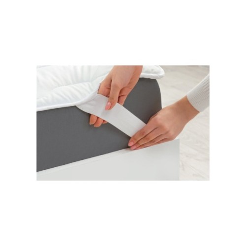 Наматрацник MirSon Eco Light №1718 Cotton Air-line на резинці по кутках White 90x190 см (2200002889438)