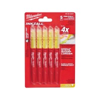 Набір маркерів Milwaukee текстмаркерів InkZAll жовтий, 5шт (48223201)