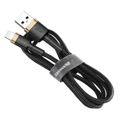 Дата кабель USB 2.0 AM to Lightning 1.0m 1.5A gold-black Baseus (CALKLF-BV1)