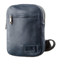 Сумка Shvigel Чоловіча шкіряна Синя (19105)