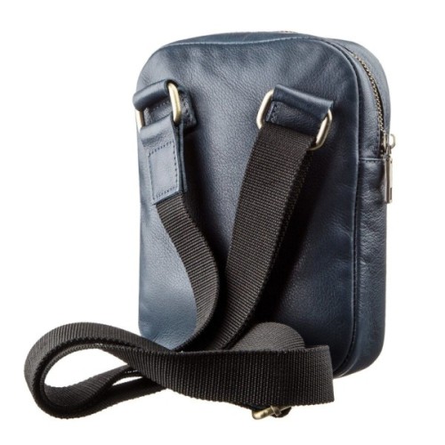 Сумка Shvigel Чоловіча шкіряна Синя (19105)