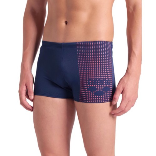 Плавки Arena Foggy Dots Swim Short 008483-700 темно-синій, кораловий 90 (3468337428794)
