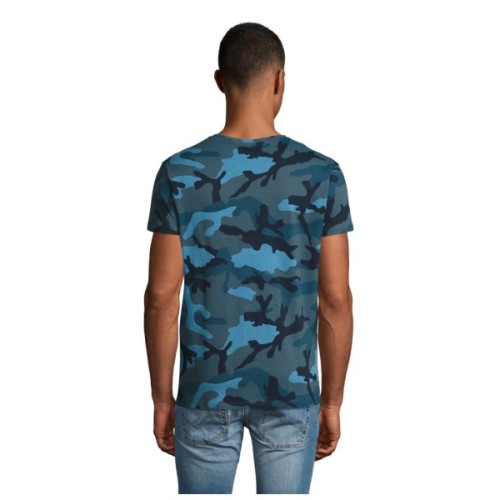 Футболка Sol's Camo men синій камо M (01188536M)