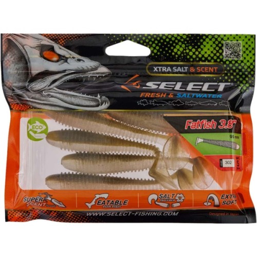 Силікон рибальський Select FatFish 3.8" 302 (5 шт/уп) (1870.72.10)