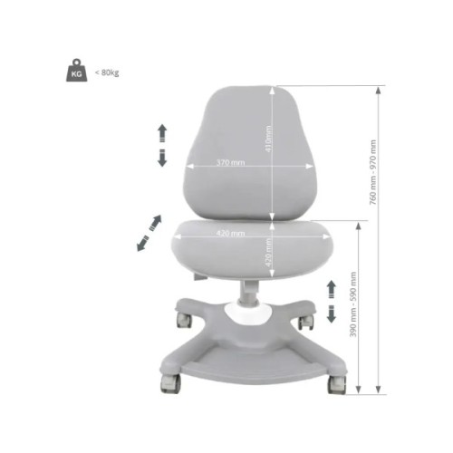 Дитяче крісло FunDesk Sorridi Grey (808668)