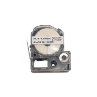 Стрічка для принтера етикеток UKRMARK RL-E-K4WBN-BK/WT, аналог LK4WBN. 12 мм х 9 м (900273)