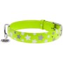 Нашийник для тварин WAUDOG Glamour з QR паспортом "Зірочка" M Ш 25 мм Д 38-49 см салатовий (35875)