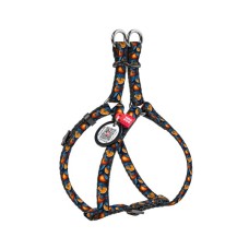 Шлея для котів WAUDOG Nylon з QR паспортом "Апельсини" пластиковий фастекс XS (319-4054)