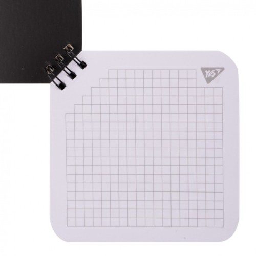 Блокнот Yes 110x110 мм 80 аркушів на cпіралі Не ускладнюй! клітинка. (151816)