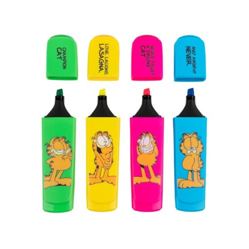 Набір маркерів Kite Highlighter Garfield, набір з 4-х кольорів (GF25-444)