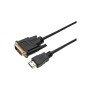 Кабель мультимедійний HDMI M to DVI M 1.8m 24+1pin Dynamode (DM-CL-HDMI-DVI-1.8M)