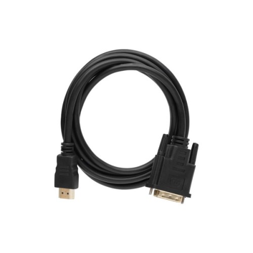 Кабель мультимедійний HDMI M to DVI M 1.8m 24+1pin Dynamode (DM-CL-HDMI-DVI-1.8M)