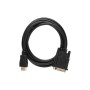 Кабель мультимедійний HDMI M to DVI M 1.8m 24+1pin Dynamode (DM-CL-HDMI-DVI-1.8M)
