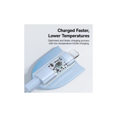 Дата кабель USB-C to Lightning 1.0m 20W Gem Fast-Charging blue Baseus (P10373001311-00)