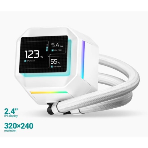 Система рідинного охолодження Deepcool LM240 WH (R-LM240-WHDMMC-1)