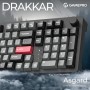Клавіатура GamePro Asgard Drakkar Keychron Super Red Switch Wireless/Bluetooth/USB UA Black (MK305BK)