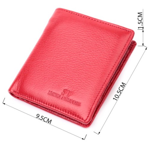 Гаманець ST Leather З натуральної шкіри Червоний (19465)