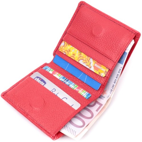 Гаманець ST Leather З натуральної шкіри Червоний (19465)