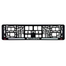 Рамка номерного знака Poputchik Mitsubishi (24-112-IS)