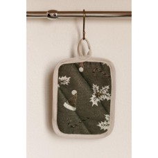 Кухонна прихватка Прованс Шапочки на зеленому 15х20 см (037918)