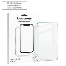 Скло захисне BeCover 3D Edge Full Cover Apple iPad Air 11" M2/M3 (2024/2025) (714774)
