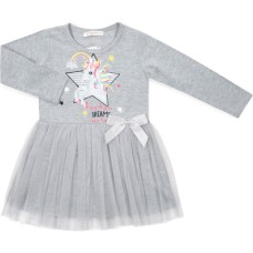 Плаття дитяче POP FASHION з єдинорогом (6738-116G-gray)