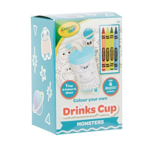 Набір для творчості Crayola Стаканчик-розмальовка Монстри З олівцями (15765-A)