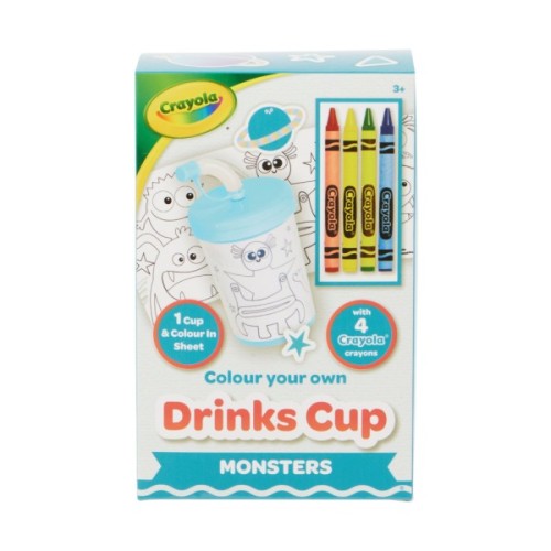 Набір для творчості Crayola Стаканчик-розмальовка Монстри З олівцями (15765-A)
