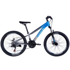 Велосипед Space 24" MARS DD FR рама-11" ST 2026 синьо-сірий (OPS-SP-24-061)