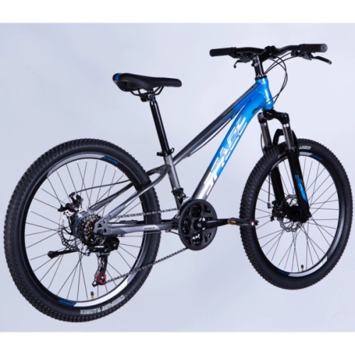 Велосипед Space 24" MARS DD FR рама-11" ST 2026 синьо-сірий (OPS-SP-24-061)