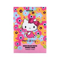 Кольоровий папір Kite А4 неоновий Hello Kitty (10 аркушів/ 5 кольорів) (HK24-252-1)