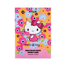 Кольоровий папір Kite А4 неоновий Hello Kitty (10 аркушів/ 5 кольорів) (HK24-252-1)