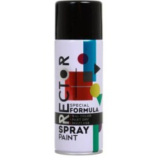 Аерозольна фарба для автомобіля RECTOR універсальна 9005 чорний гл.і 400мл (000013232)