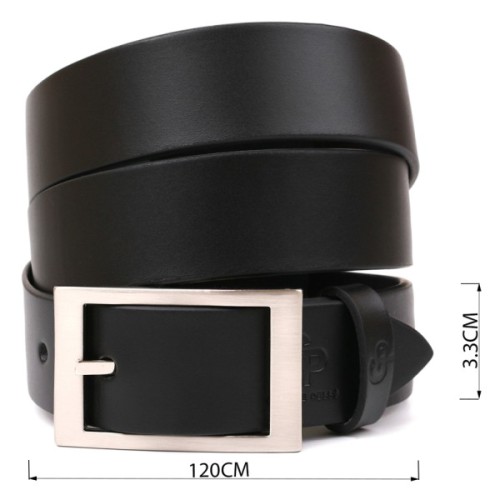 Ремінь Grande Pelle Шкіряний Чорний (00239)