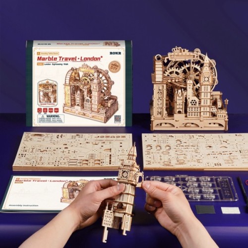 Конструктор Robotime Rokr дерев'яний 3D Marble Travel Лондон (EGB01)