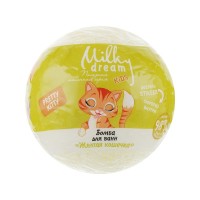 Бомбочка для ванни Milky Dream Kids Жовта кішечка 100 г (4820205301704)