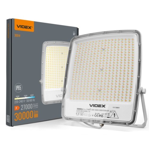 Прожектор Videx F5 300W 3000-5000-6500K 230V White (VL-F5-300CW)