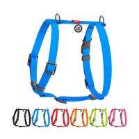 Шлея для собак WAUDOG Waterproof Н-подібна анатомічна XL блакитна (32452)