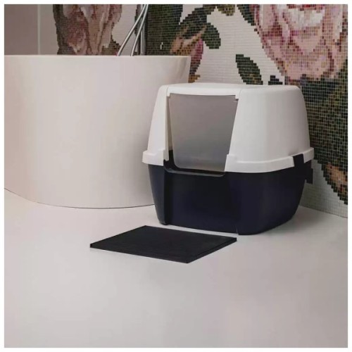 Килимок для тварин Fiboo Litter Mat під туалет 30x30 см блакитний (FIB0021)