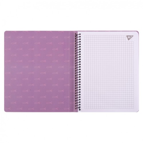 Блокнот Yes А5 50 арк cпіраль Hey Helly клітинка (151858)