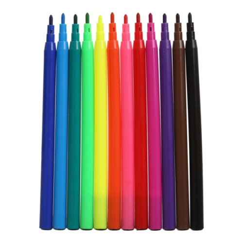 Фломастери ZiBi SMART Line Собачки та котики 12 кольорів (ZB.2815)