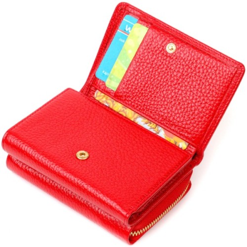 Портмоне Tony Bellucci З натуральної шкіри Червоне (22023)