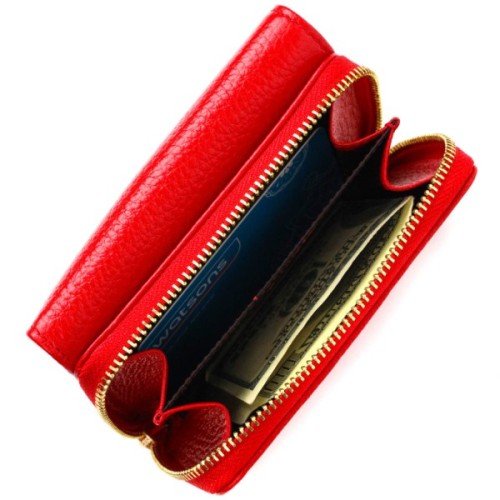 Портмоне Tony Bellucci З натуральної шкіри Червоне (22023)