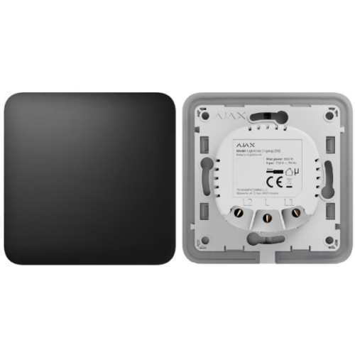Розумний вимикач Ajax LightSwitch 1-gang чорна