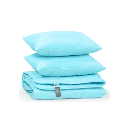 Ковдра MirSon Набір BamBoo №1685 Eco Light Blue Ковдра 172х205 + подушки 2 (2200002655798)