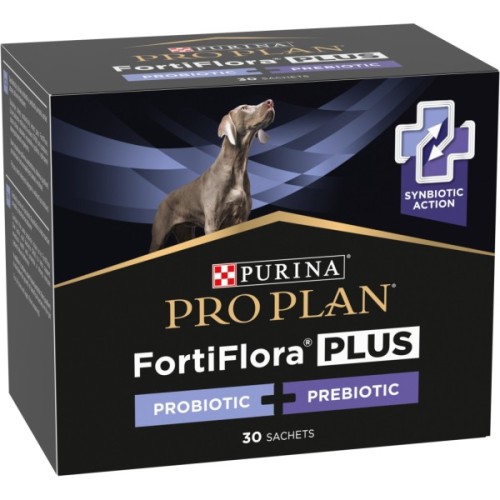 Пробіотична добавка для тварин Purina Pro Plan FortiFlora Plus Для собак та цуценят для підтримки нормальної мікрофлори кишківника 30 x 1.5 г (8445290504937)