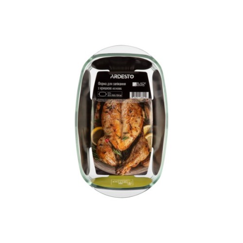 Форма для випікання Ardesto Black Mars 33x19x13см, прямокутна, прозорий (AR2409BGB)