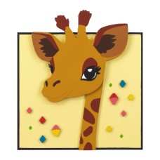 Картина по номерам Rosa Talent 3D Жираф МДФ ґрунтоване, 18х20 см (4823098543558)