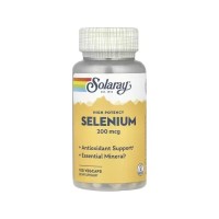 Мінерали Solaray Селен високоефективний, 200 мкг, Selenium, High Potency, 100 вегета (SOR-04695)